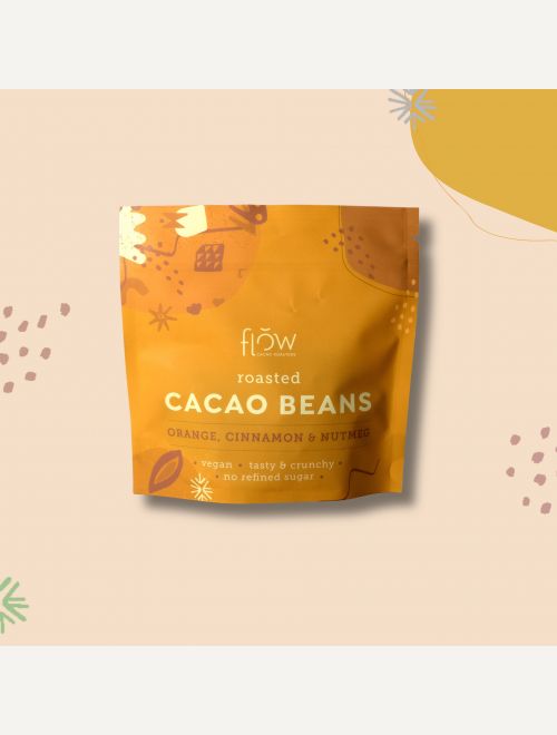 Печени какаови зърна с портокал, канела и индийско орехче